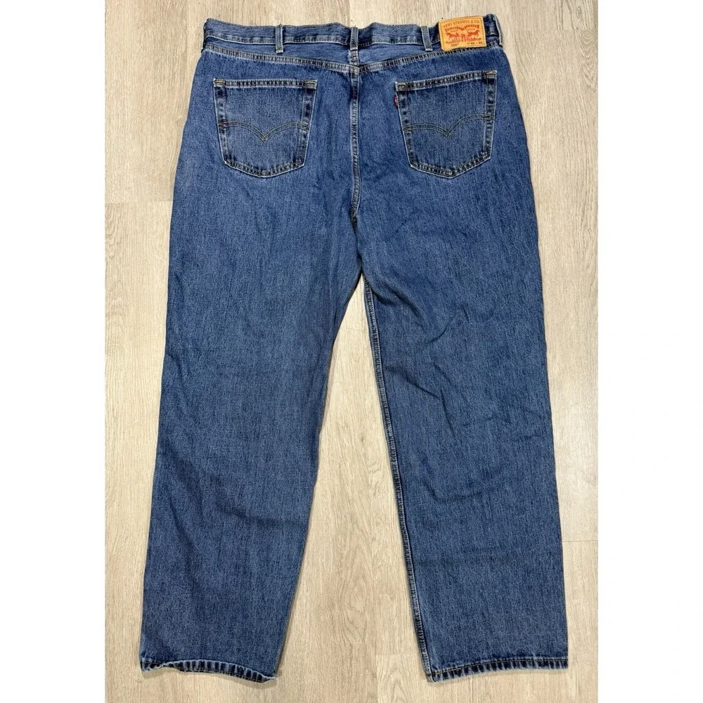 Levis 550 Relaxed Fit Jeans Men Size 42x32 Straight Leg Medium Wash Denim Casual